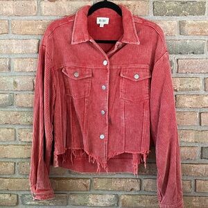 BiBi Red Corduroy Jacket